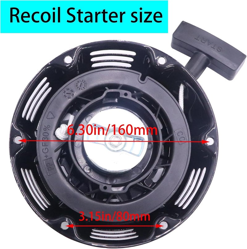 TKCBCD Store Pull Start Assembly Compatible with Kohler 3000 Series Engine SH265 SH270 SH255 196cc KH-18-165-05-S Recoil Starter 1816505-S - Image 2